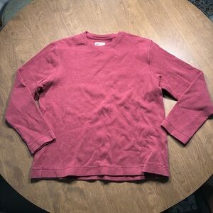 GAP Men Crewneck Sweater Size Medium Burgundy Pullover